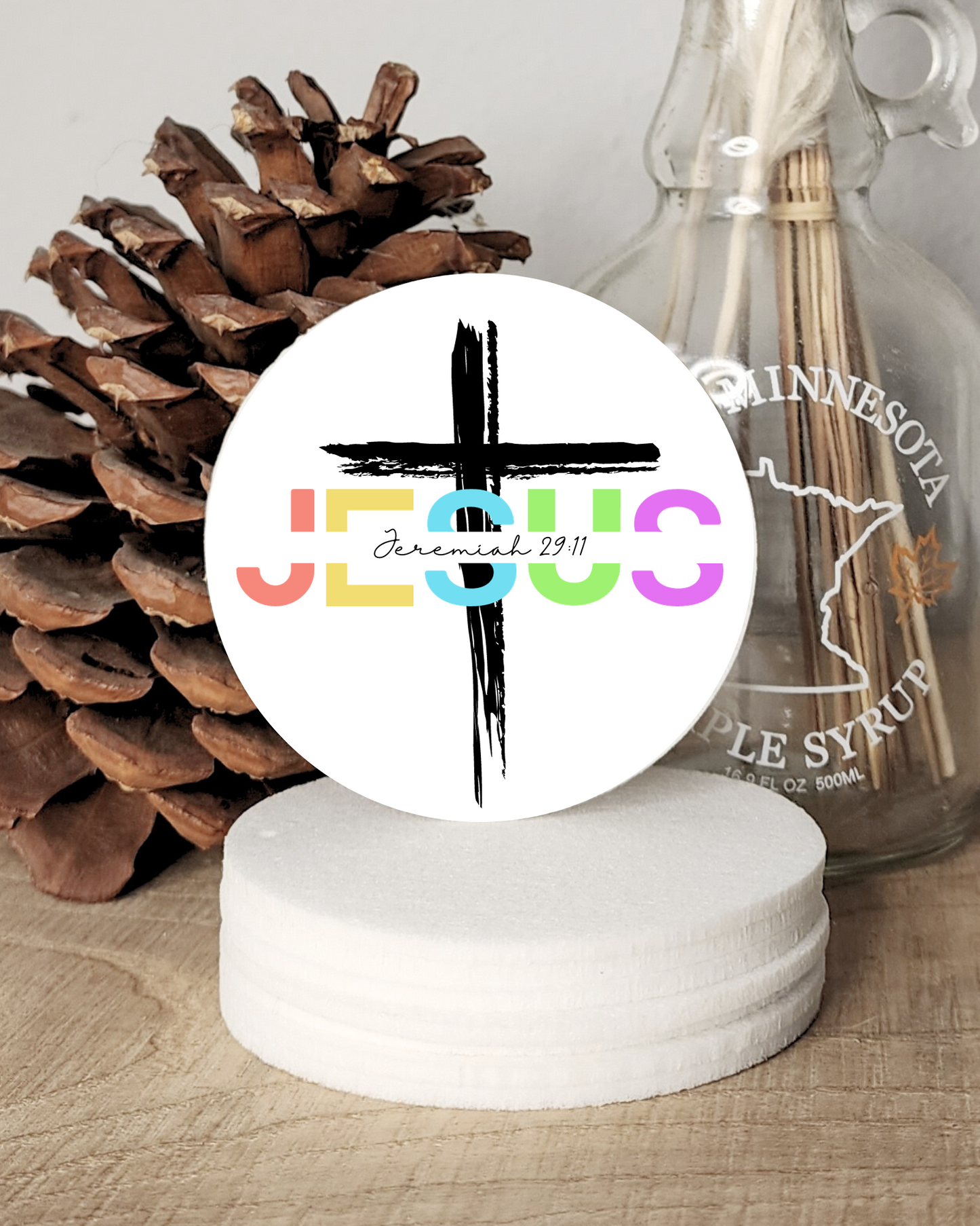 Colorful Jesus air freshener